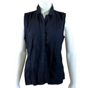 💐💐RoseMary&Ivy Black Sleeveless Linen/Rayon Top. XL.